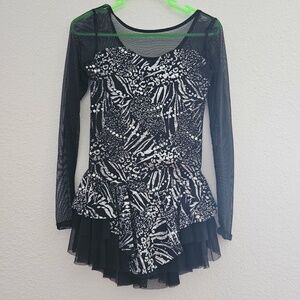 NAVY BLUE SKATING DRESS